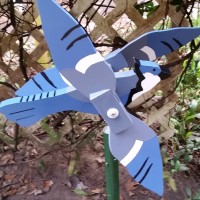 Small Blue jay Whirligig