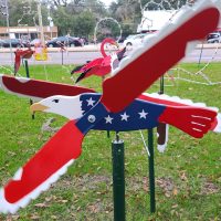 Large Patriotic Eagle - $60.00 Large Patriotic Eagle Whirligig