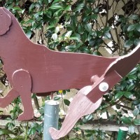 Chocolate Lab - $35.00 Chocolate Lab Whirligig