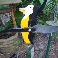 Penguin Whirligig - $35.00 Penquin Whirligig